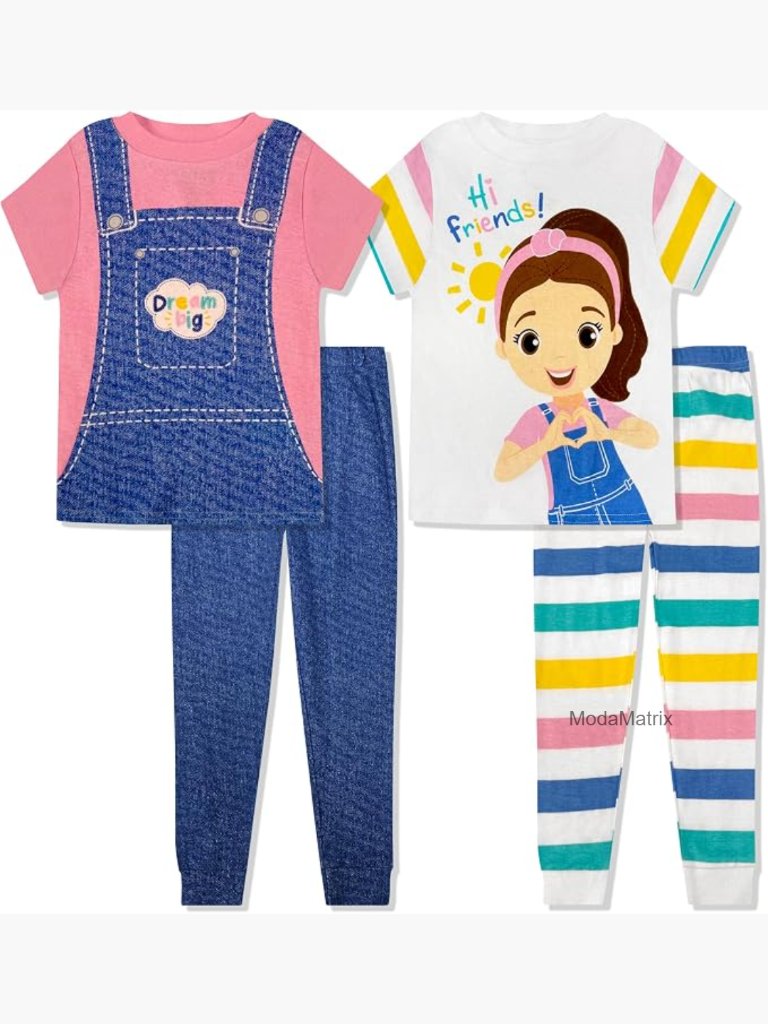 Kids Pajama Set - 2 Piece Short Sleeve & Shorts Cozy Toddler Pjs